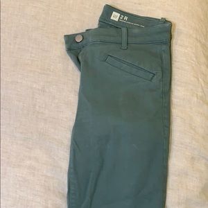 Women’s Army Green Skinny Jeans